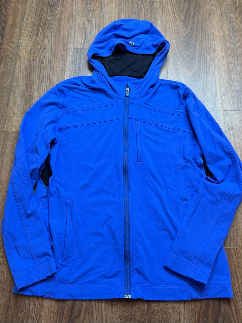 Lululemon Men’s Full Zip Hoodie sweatshirt jacket Electric Blue Sz XL
